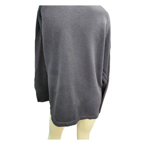 Eddie Bauer Navy Blue Cotton Sweater Size Large - Picture 5 of 8